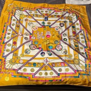 Authentic Hermes silk scarf